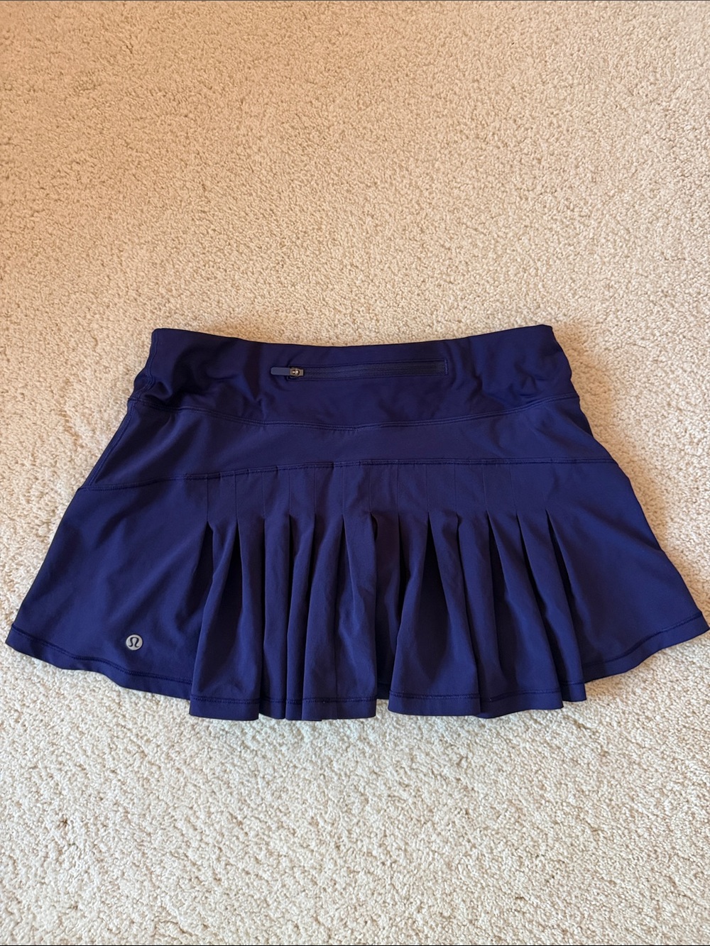lululemon athletica Navy Pleated Skater Skirt